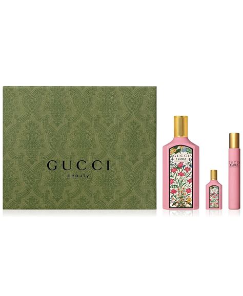 gucci 3-pc. flora gorgeous gardenia eau de parfum gift set|gucci flora gorgeous gardenia.